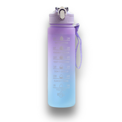 900ml Motivational Sports Water Bottle with Straw